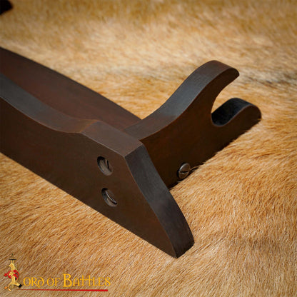 Expositor de Espadas de Madera de Un Nivel - Madera Maciza - Imagen 9