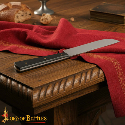 Cuchillo Medieval Artesanal de Acero Inoxidable con Mango de Cuerno de Buey - Imagen 5