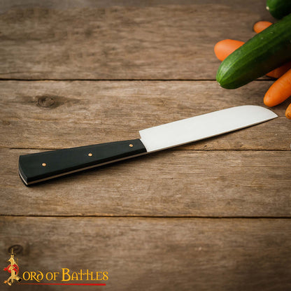 Cuchillo Medieval Artesanal de Acero Inoxidable con Mango de Cuerno de Buey - Imagen 1