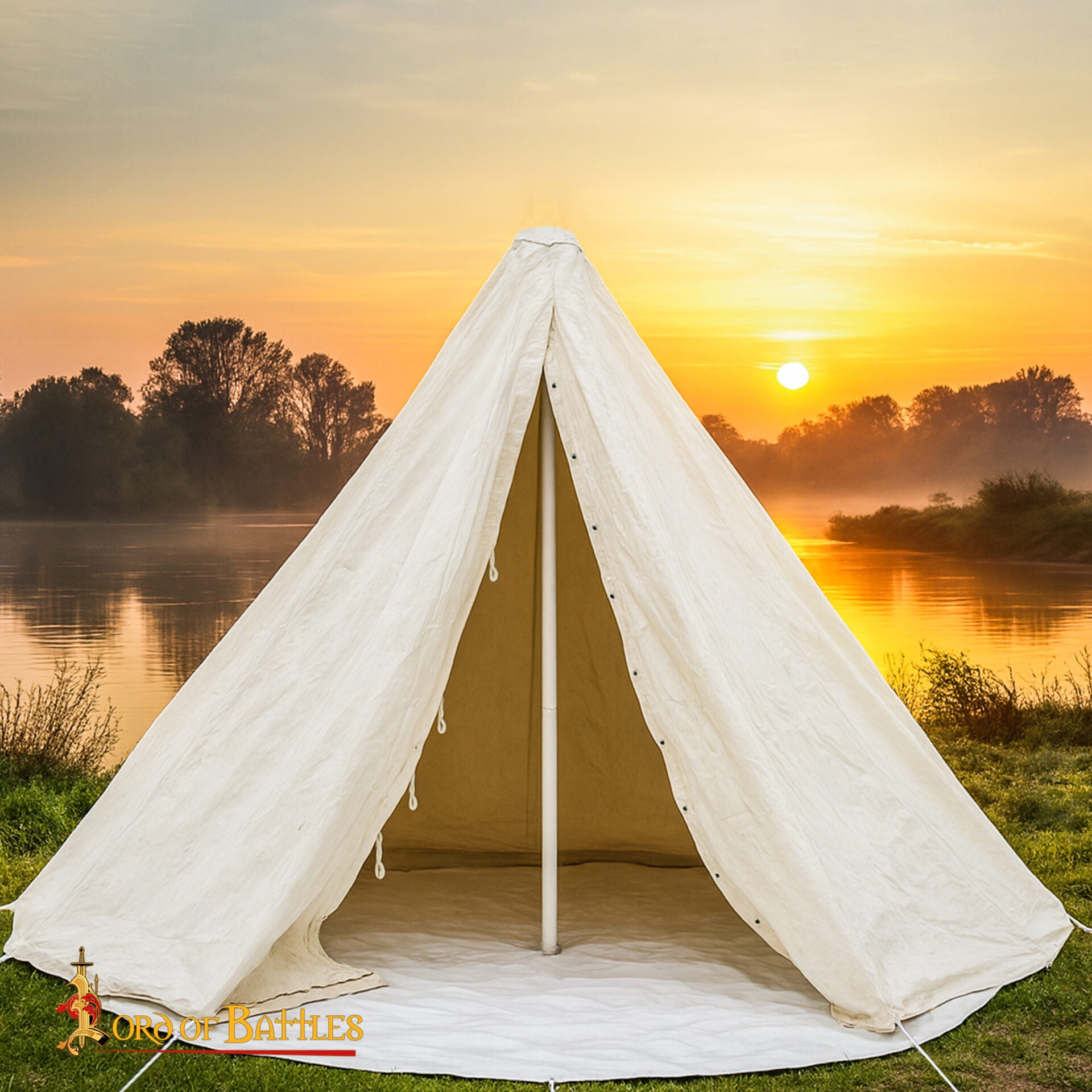 Tienda de Lona Cónica Medieval | Refugio de Camping - Imagen 7