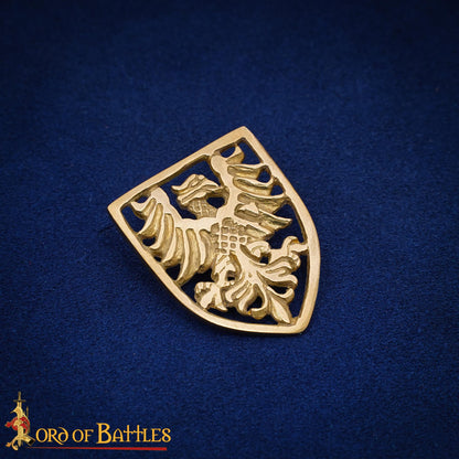 Escudo Heráldico de Águila Adornos de Latón - Juego de 5 Monturas Decorativas Medievales - Imagen 5