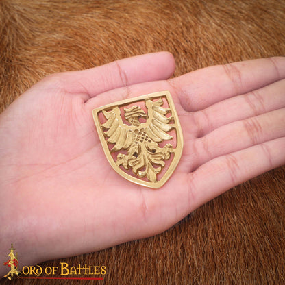 Escudo Heráldico de Águila Adornos de Latón - Juego de 5 Monturas Decorativas Medievales - Imagen 6