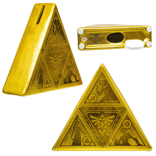 Imagen de Hucha Triforce The Legend Of Zelda parte de nuestra colección en Espadas y Más, sitio oficial.