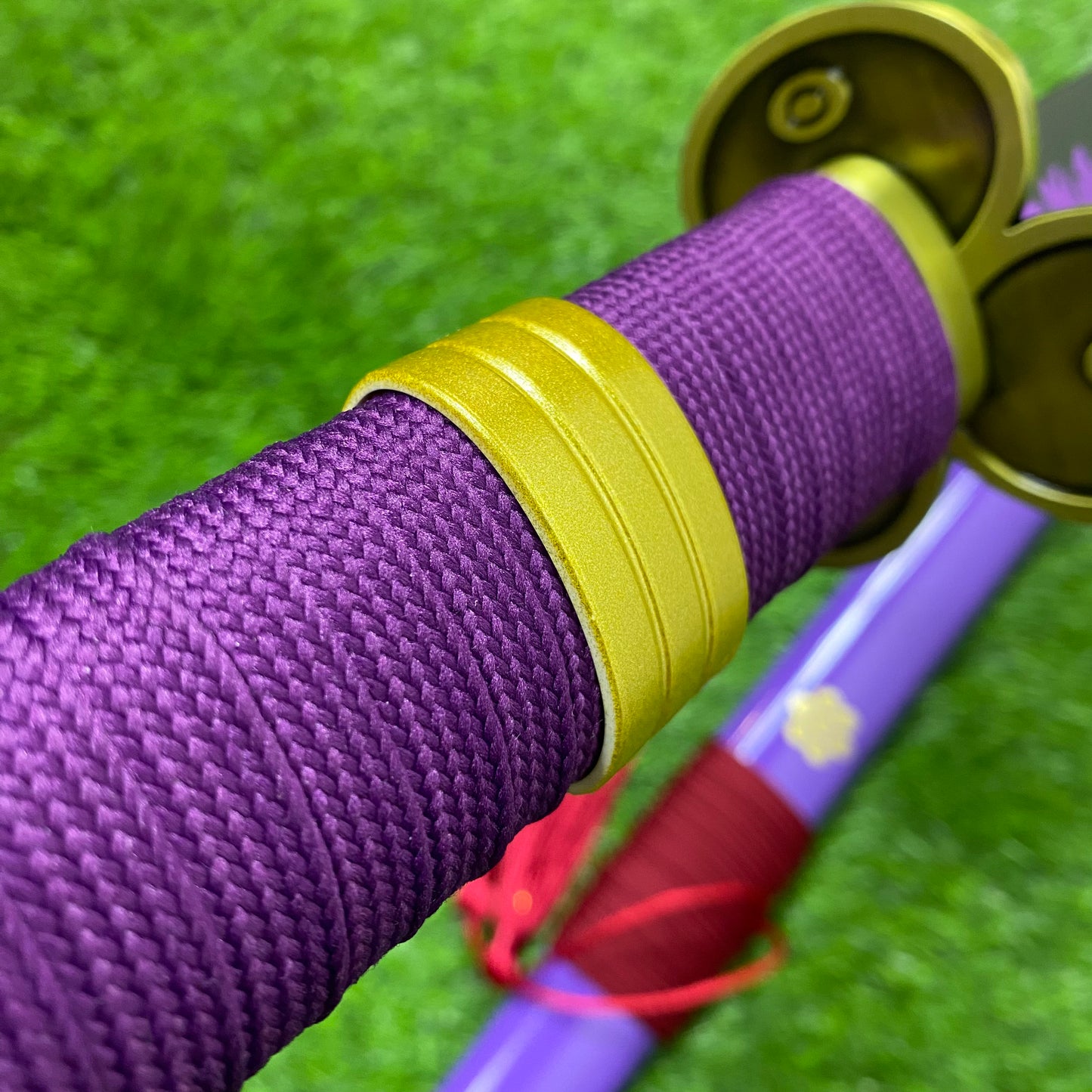 Katana Enma Morada de Zoro One Piece Decorativa de acero C/Defectos N86