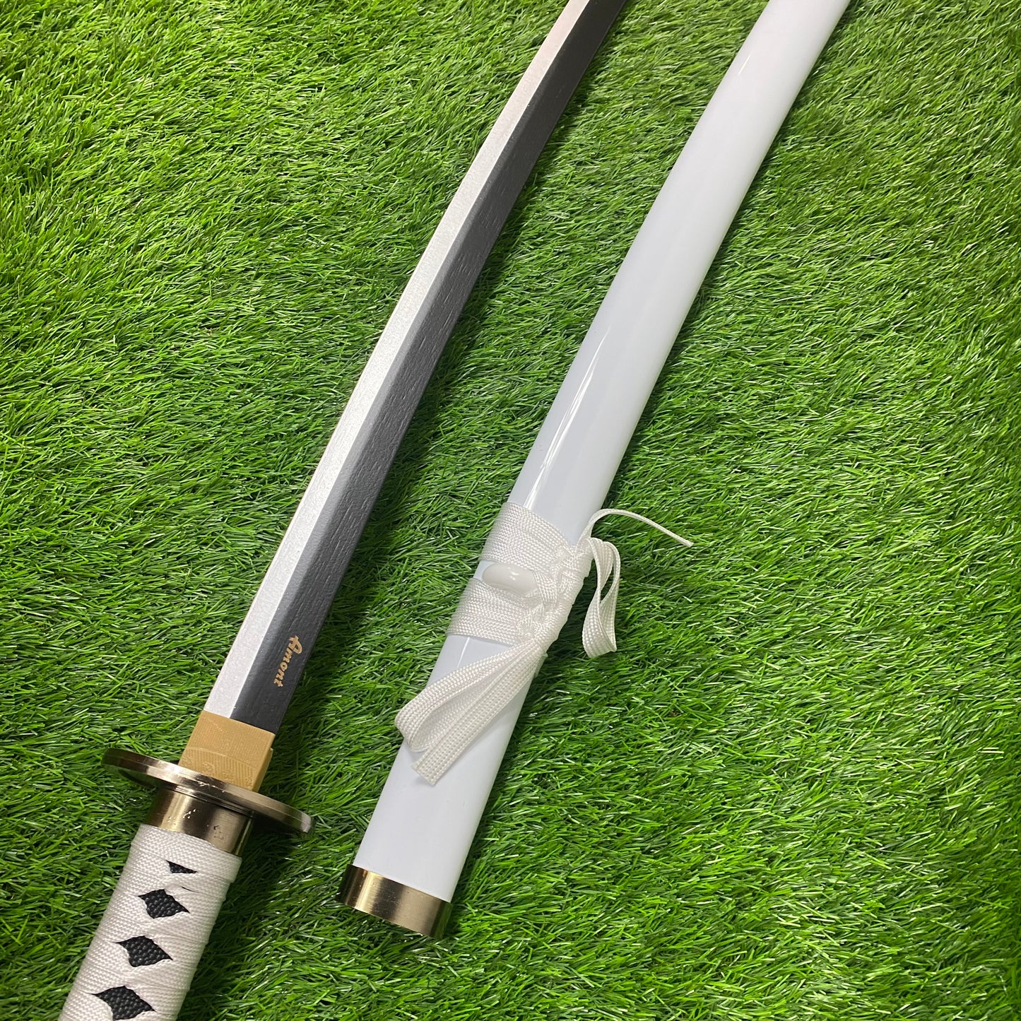 Katana Wado Ichimonji hoja de bambú Zoro One Piece C/Defectos N95