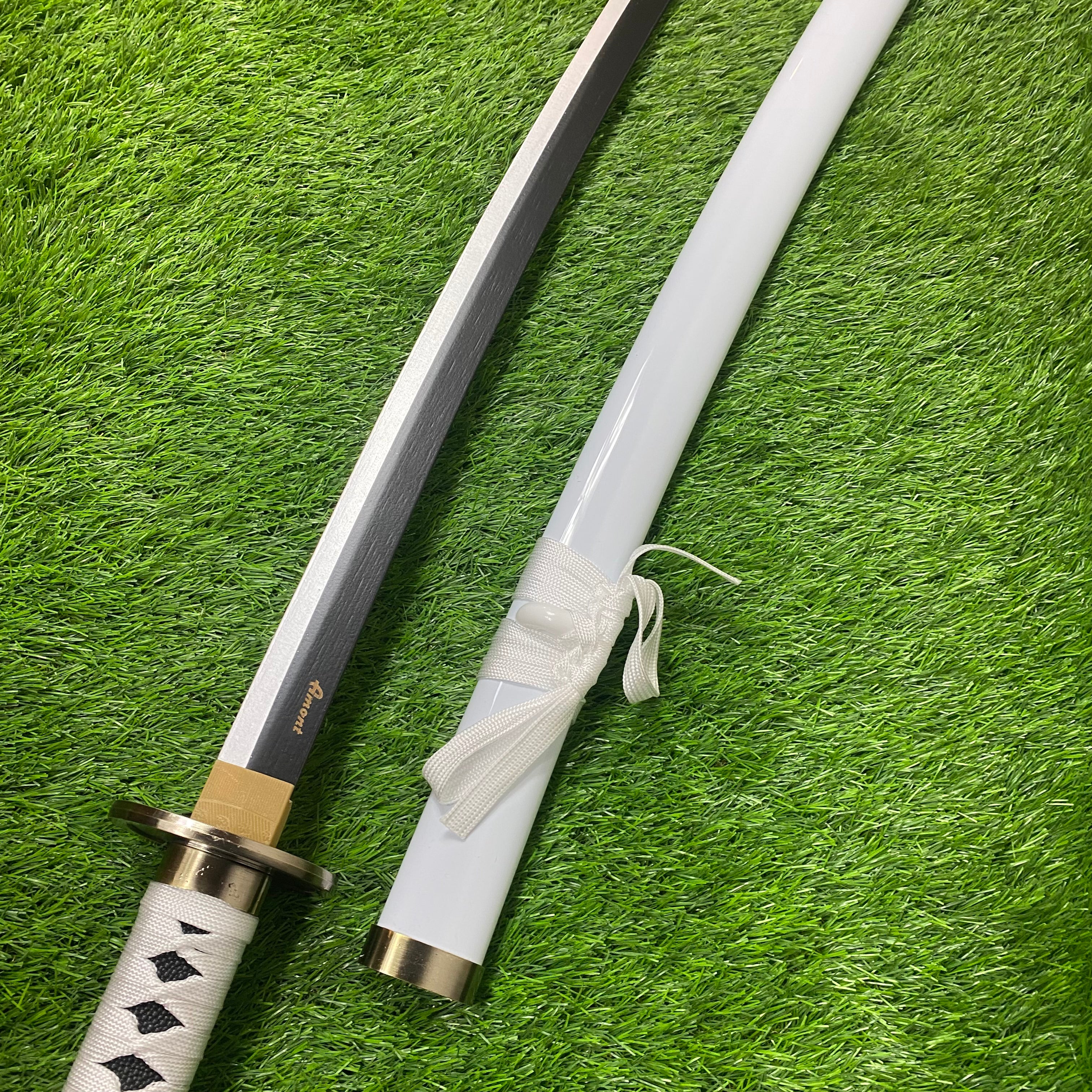 Katana Wado Ichimonji hoja de bambú Zoro One Piece C/Defectos N95