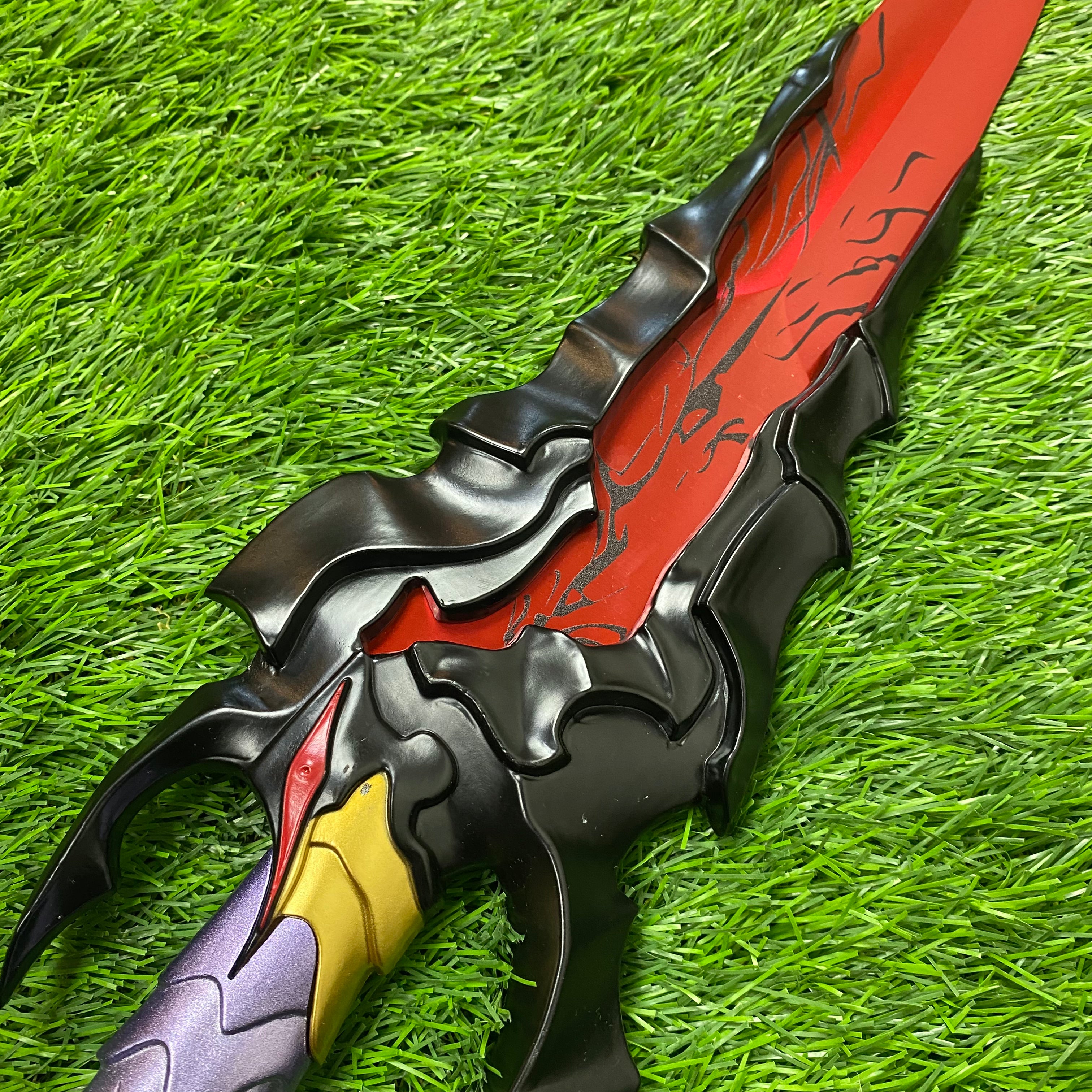 Daga Solo Leveling Ira de Kamish Negra C/Defectos N100