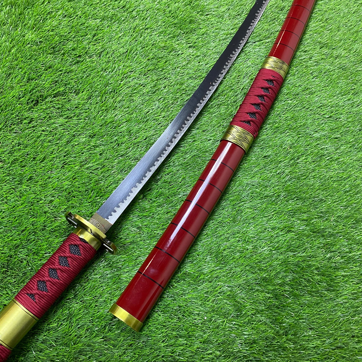 Katana Sandai Kitetsu Roronoa Zoro One Piece Decorative High-End W/Defects N105