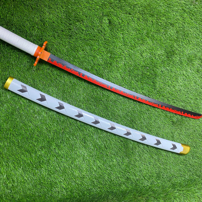 Katana de Rengoku de Bambú Demon Slayer Kimetsu no Yaiba C/Defectos N112
