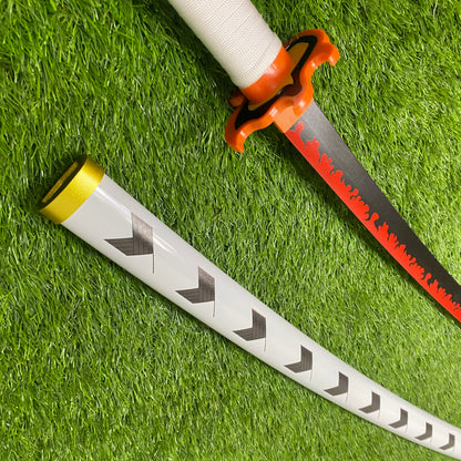 Katana de Rengoku de Bambú Demon Slayer Kimetsu no Yaiba C/Defectos N112