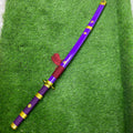 Katana Enma Morada de Zoro One Piece bambú - C/Defectos N116