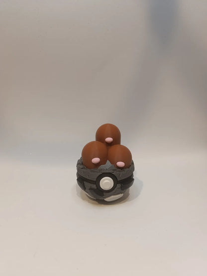 Poké Ball Dugtrio | Réplica Coleccionable Premium