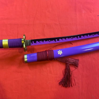 Katana Enma Morada de Zoro One Piece C/Defectos N125