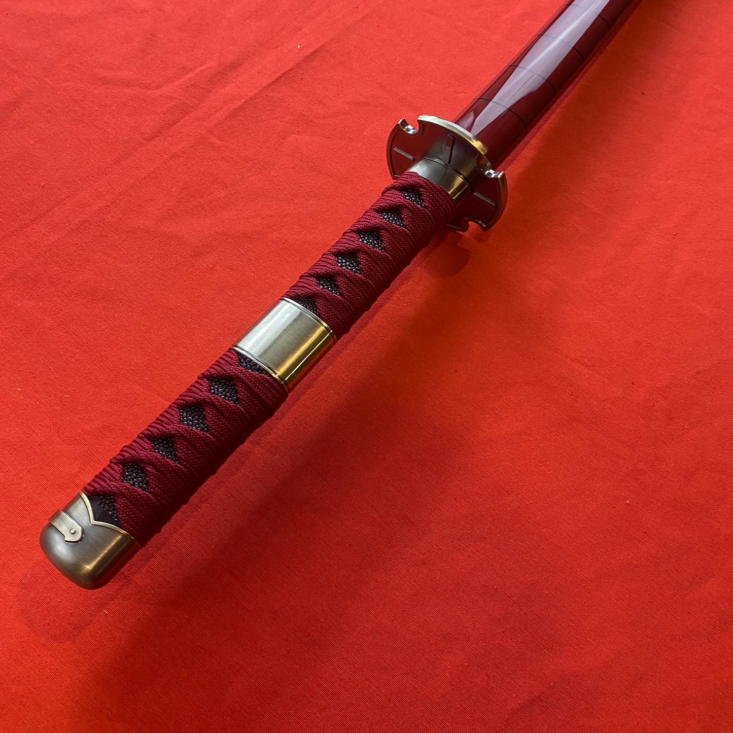Katana Sandai Kitetsu con hoja de Bambú Zoro One piece C/Defectos N131