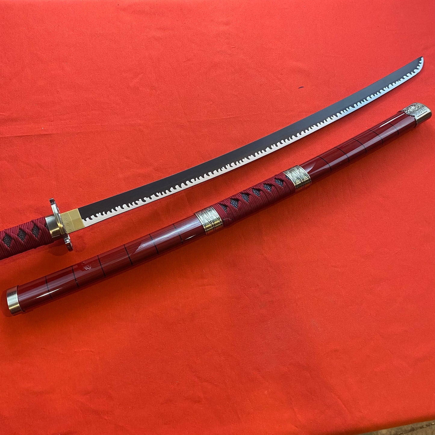 Katana Sandai Kitetsu con hoja de Bambú Zoro One piece C/Defectos N131