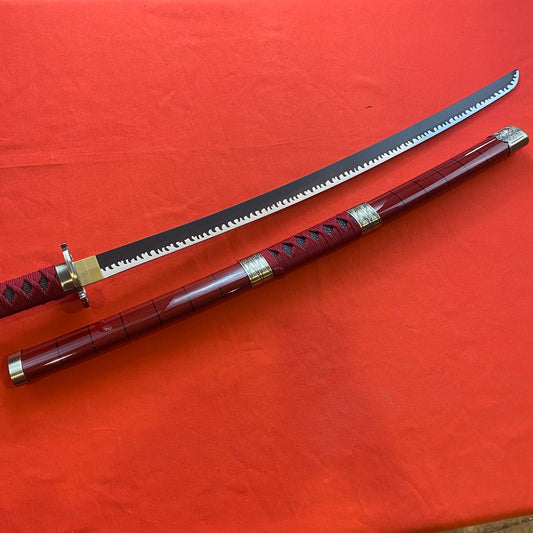 Katana Sandai Kitetsu con hoja de Bambú Zoro One piece C/Defectos N131