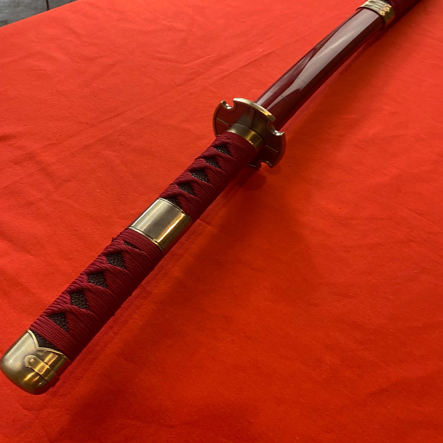 Katana Sandai Kitetsu con hoja de Bambú Zoro One piece C/Defectos N132