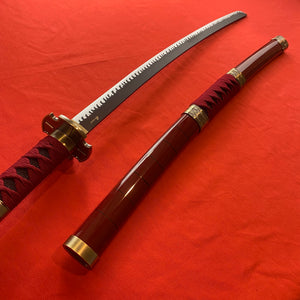 Katana Sandai Kitetsu con hoja de Bambú Zoro One piece C/Defectos N132