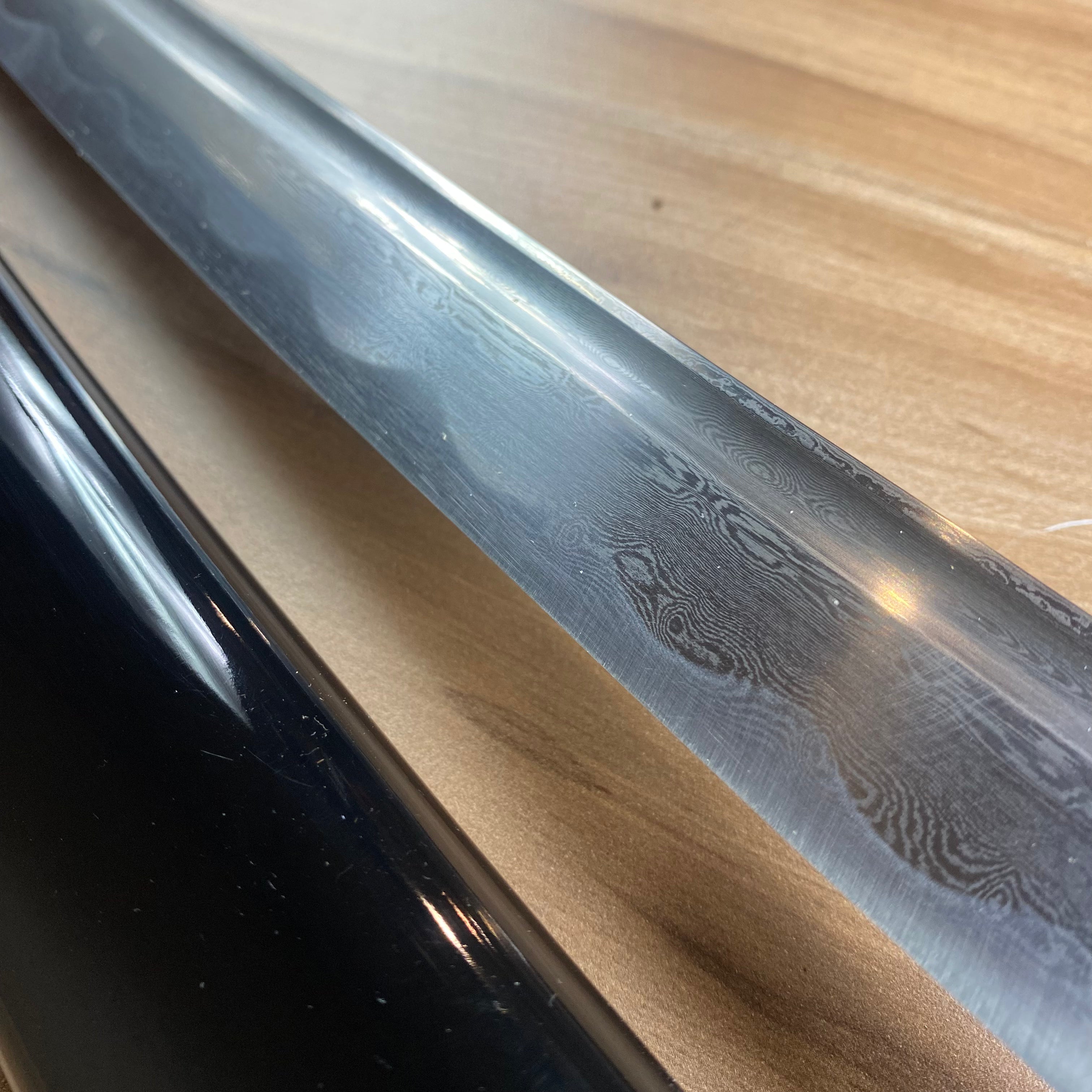 Functional Katana Damascus Steel