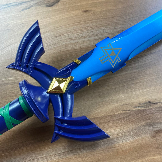 Espada Legend of Zelda Azul 100cm No Oficial C/Defectos n73