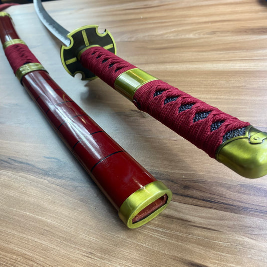 Katana Sandai Kitetsu Roronoa Zoro One Piece Decorativa Gama Alta C/Defectos n79