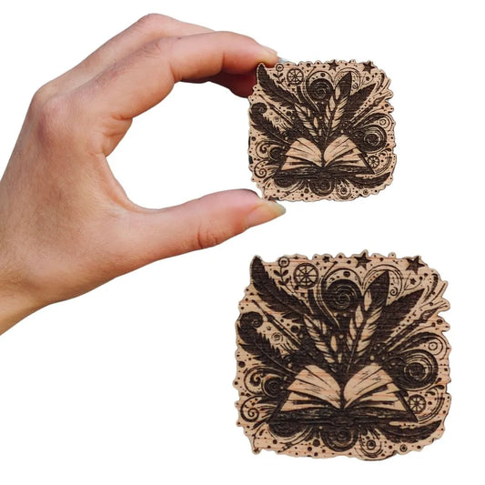 Magnet Book With Feathers