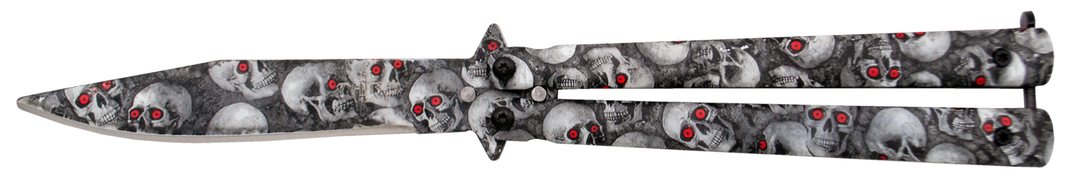 Third knife K0825 camo skulls 10.8 cm