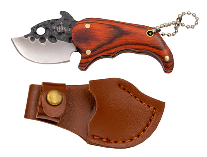 Cuchillo Third K2481 Acero 420 Y Mango Pakkawood Con Funda