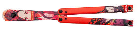 Navaja Abanico Third Práctica Nezuko Demon Slayer Hoja Plástico 11 Cm