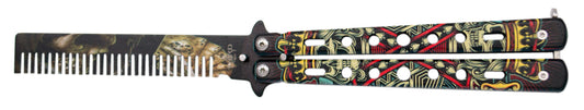 Terceiro K3100 Fan Knife Skull Poker Comb