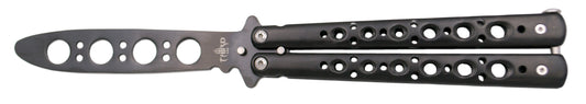 Faca de prática Third K3102n, aço preto perfurado
