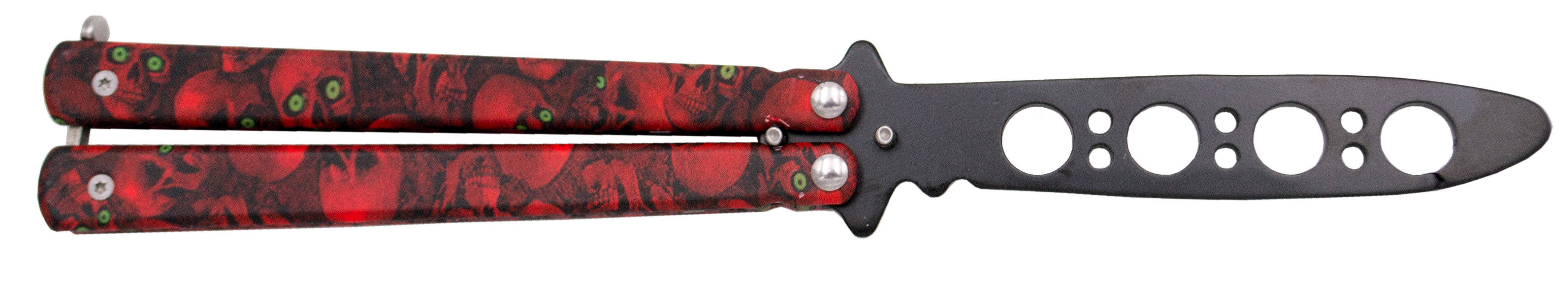 Navaja De Práctica Third K3102r Calaveras Rojas