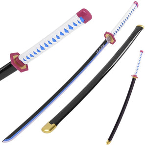 KATANA ORNAMENTAL CON HOJA DE BAMBÚ GIYUU TOMIOKA