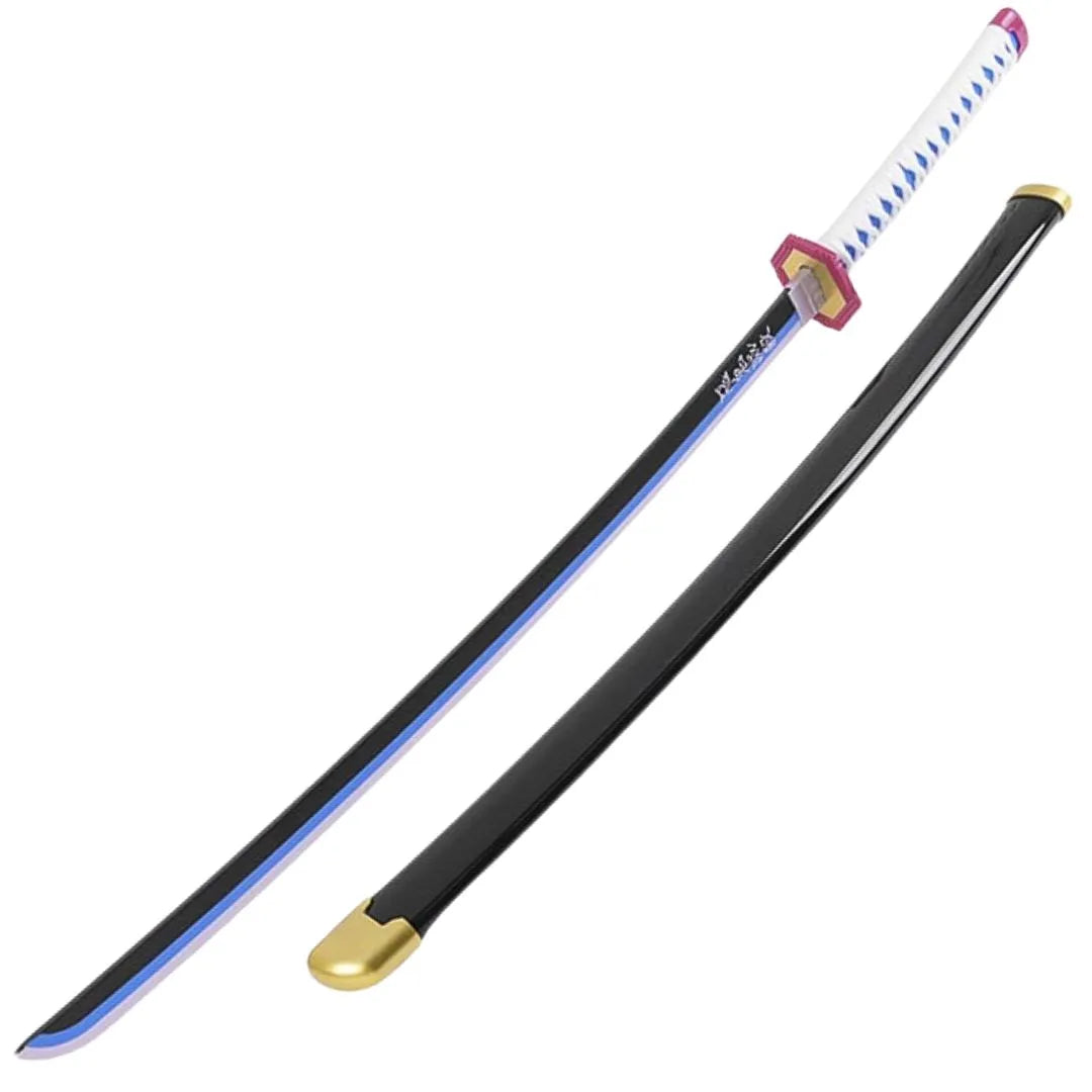 Giyuu Tomioka Kimetsu no Yaiba Pacote Katana de Bambu + T-Shirt Tomioka + Presente Katanero 