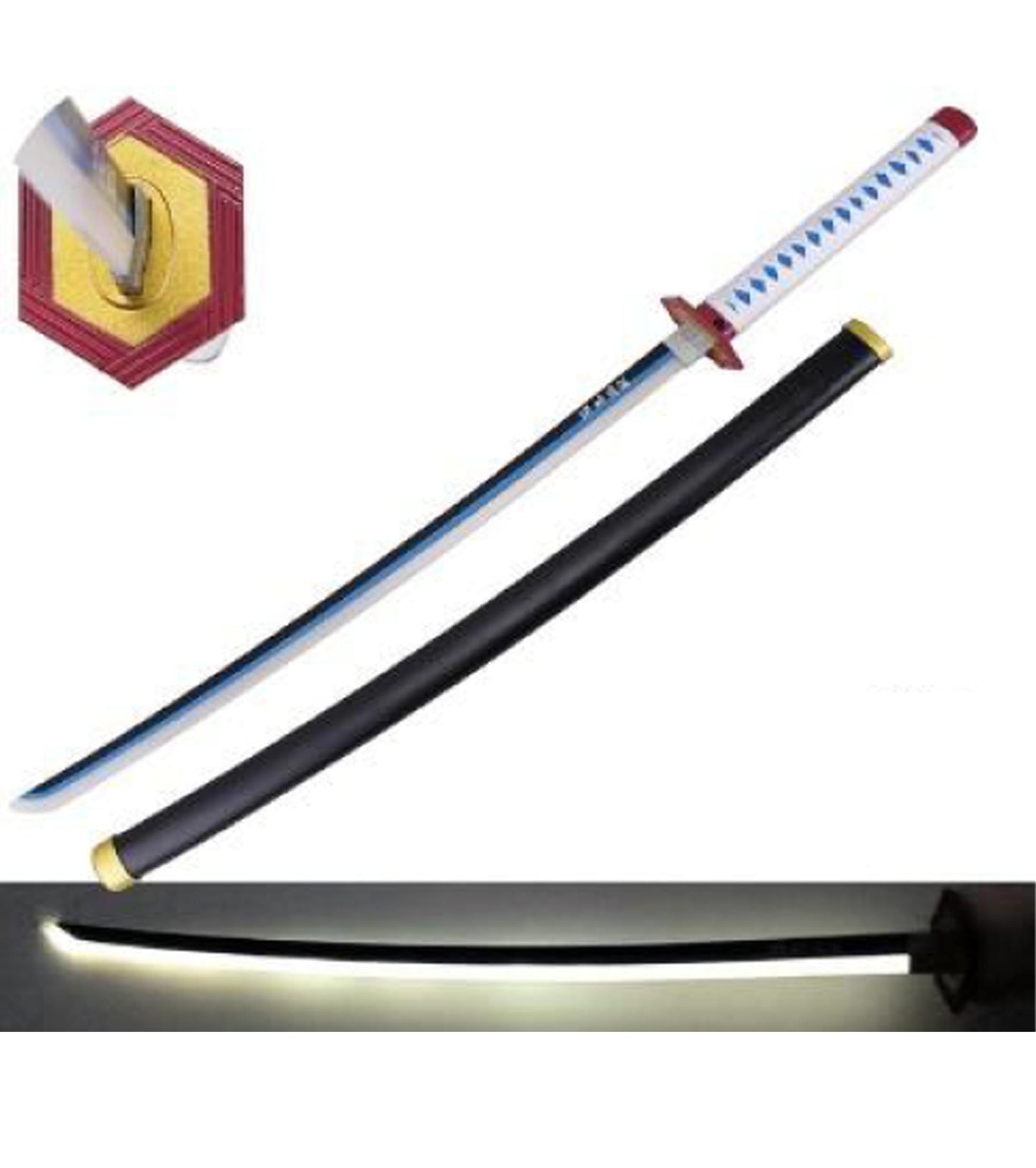 Katana de Tomioka con luces Led y hoja de acero KL003