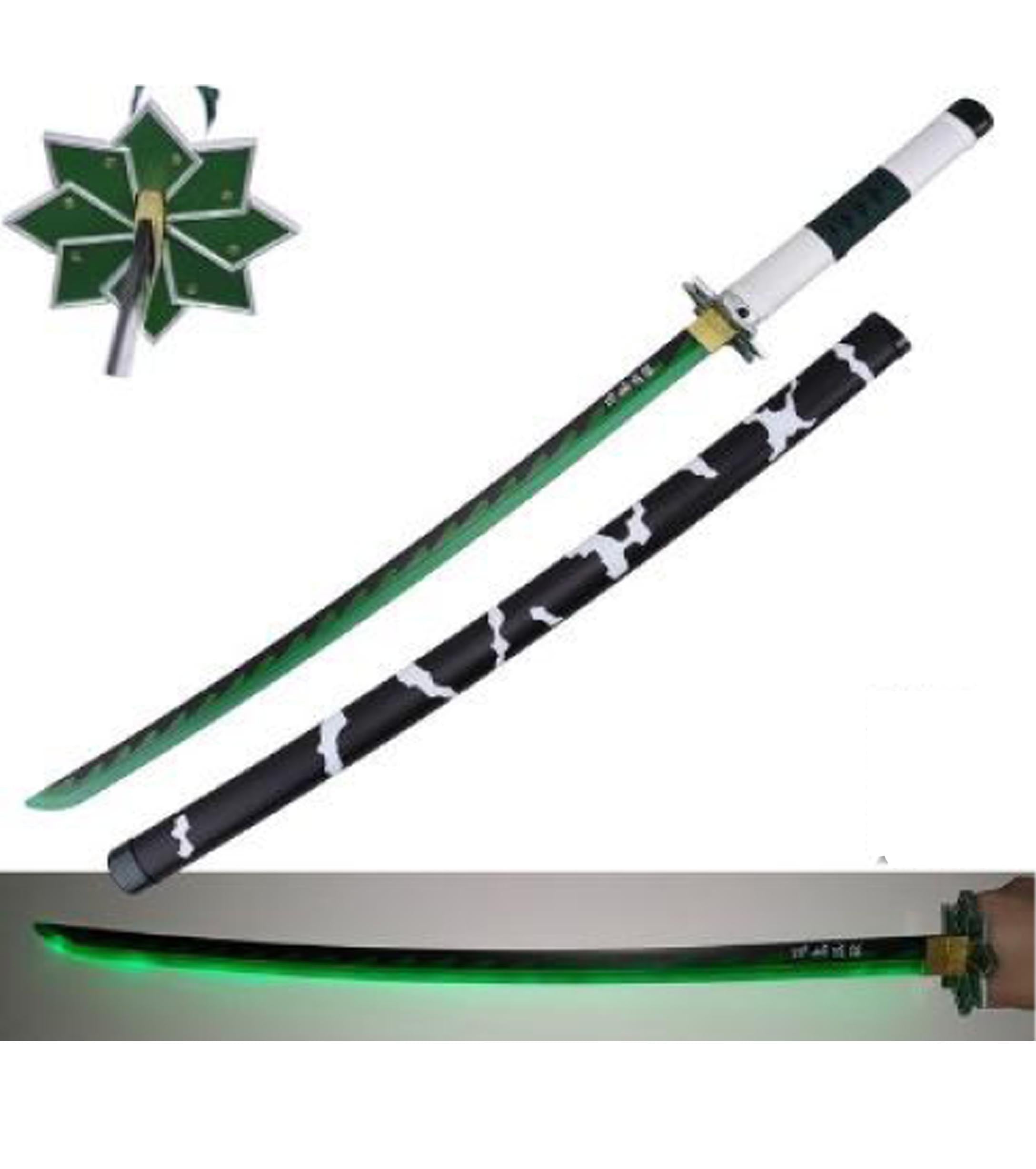 Sanemi Katana com luzes Led e lâmina de aço KL005