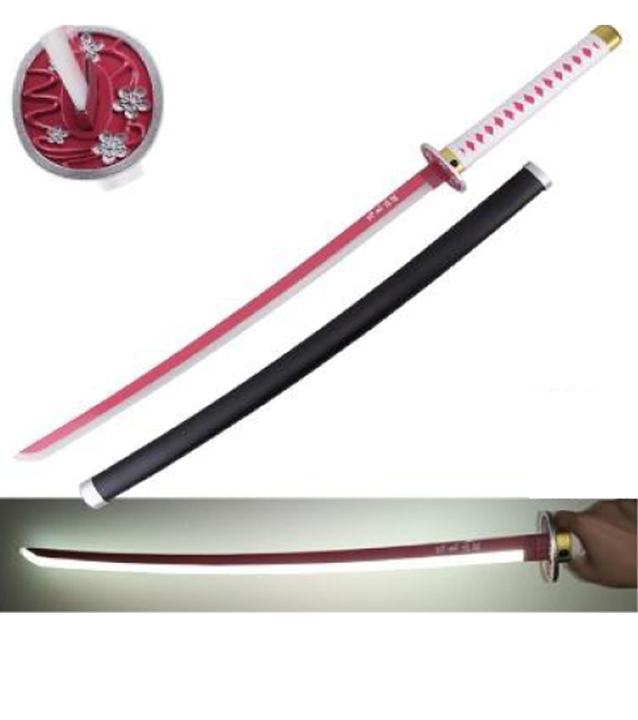 Kanao Katana with LED lights and KL007 steel blade