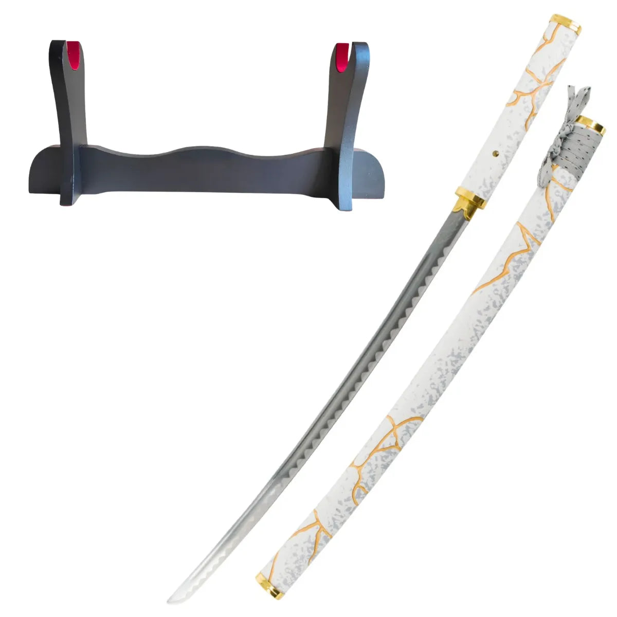 Katana Decorativa Con Hoja de Acero Gilded Dawn de Ghost of Yotei - soporte básico