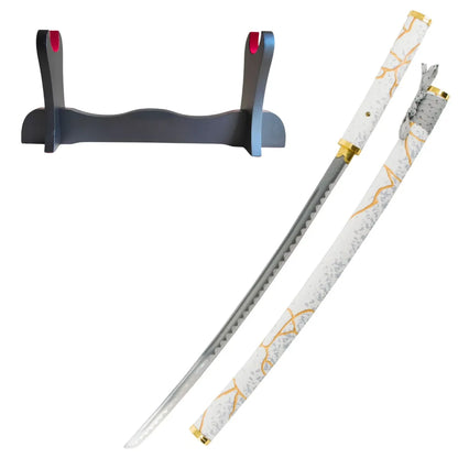 Katana Decorativa Con Hoja de Acero Gilded Dawn de Ghost of Yotei - soporte básico