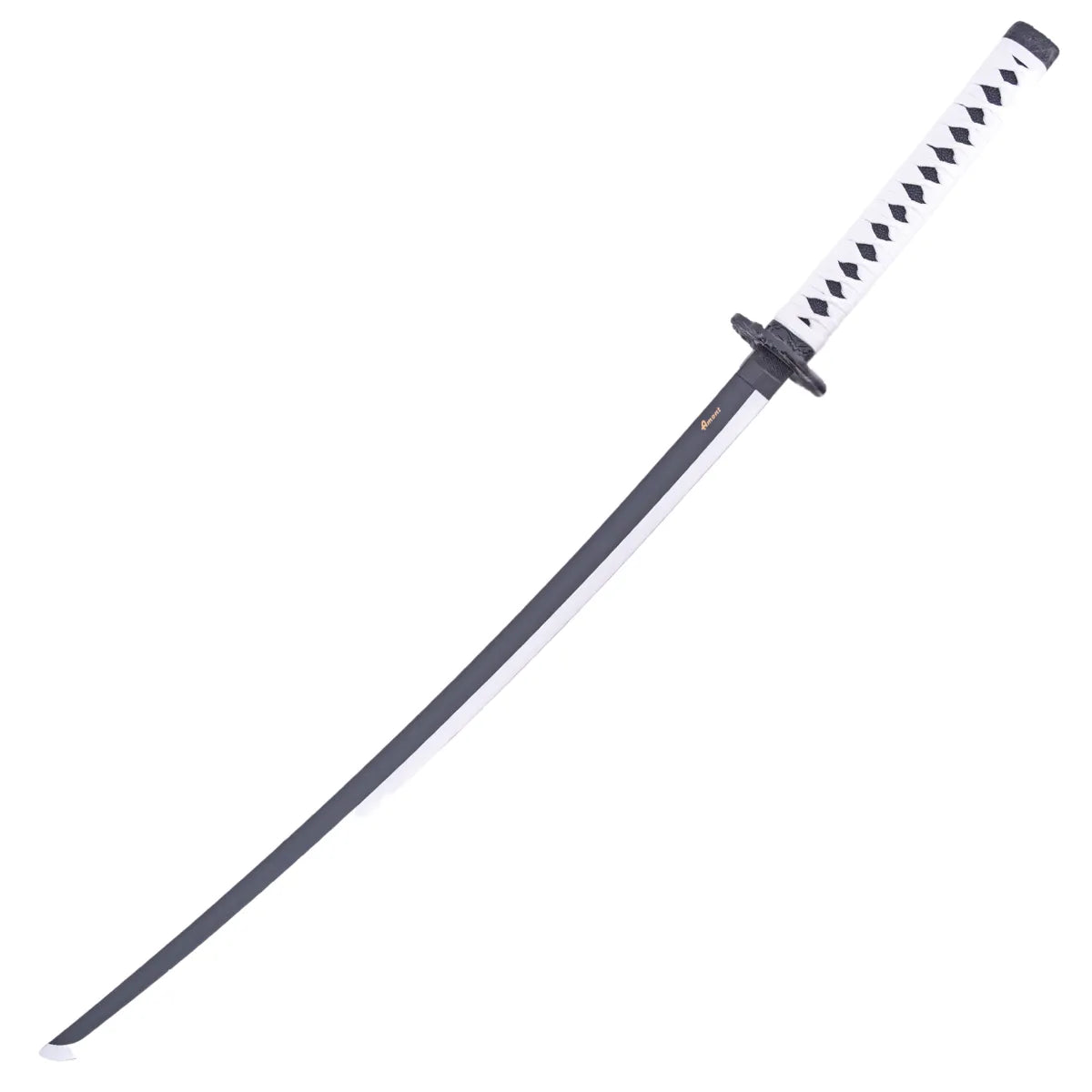 Katana Decorativa Ghost of Tsushima con Hoja Negra Dentada y Tsuba de Dragón