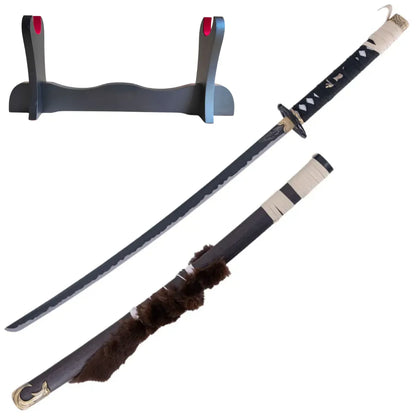 Katana Decorativa Ghost of Yotei con Saya de Lobo