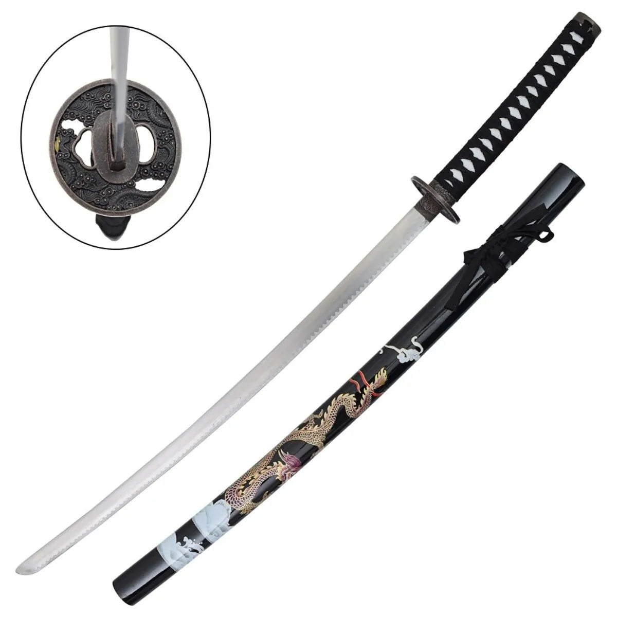 Katana Decorativa Samurái Negra