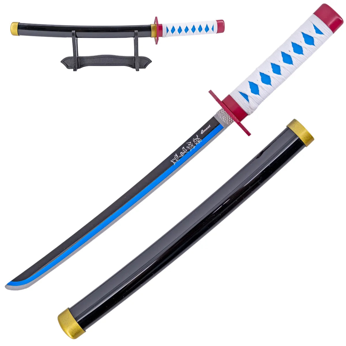Katana Decorativa de Acero Sable de Agua de Tomioka Giyuu de Kimetsu no Yaiba