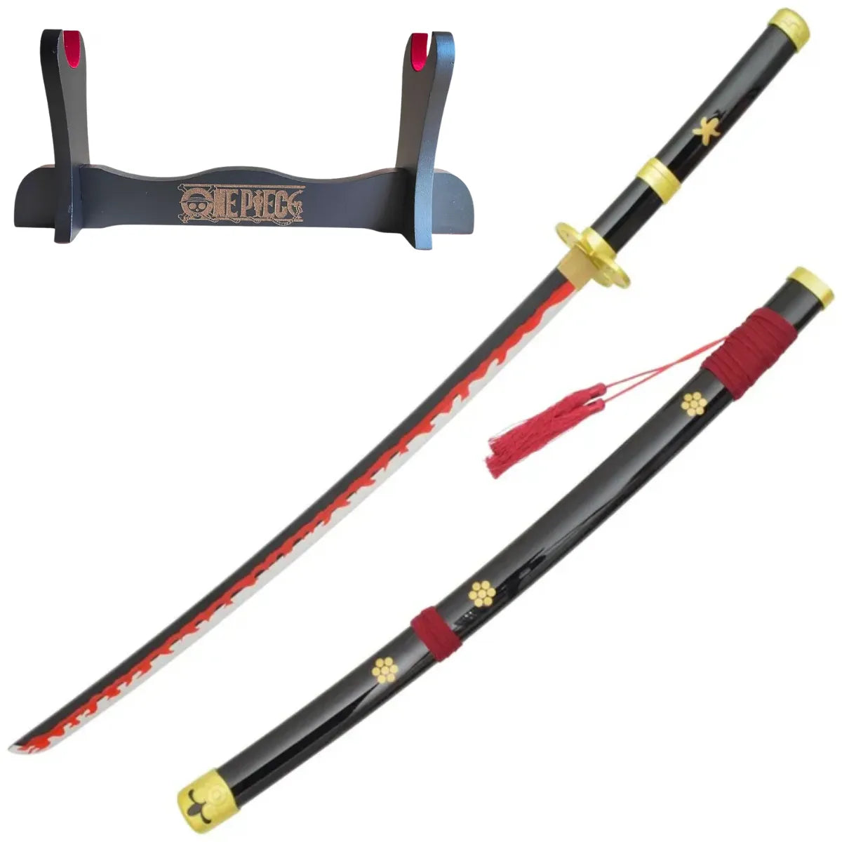 Katana Decorativa de Bambú - Enma Negra - One Piece - katanero One Piece
