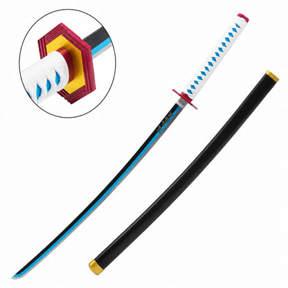 Katana Decorativa de Tomioka Giyuu - Demon Slayer Hoja Azul