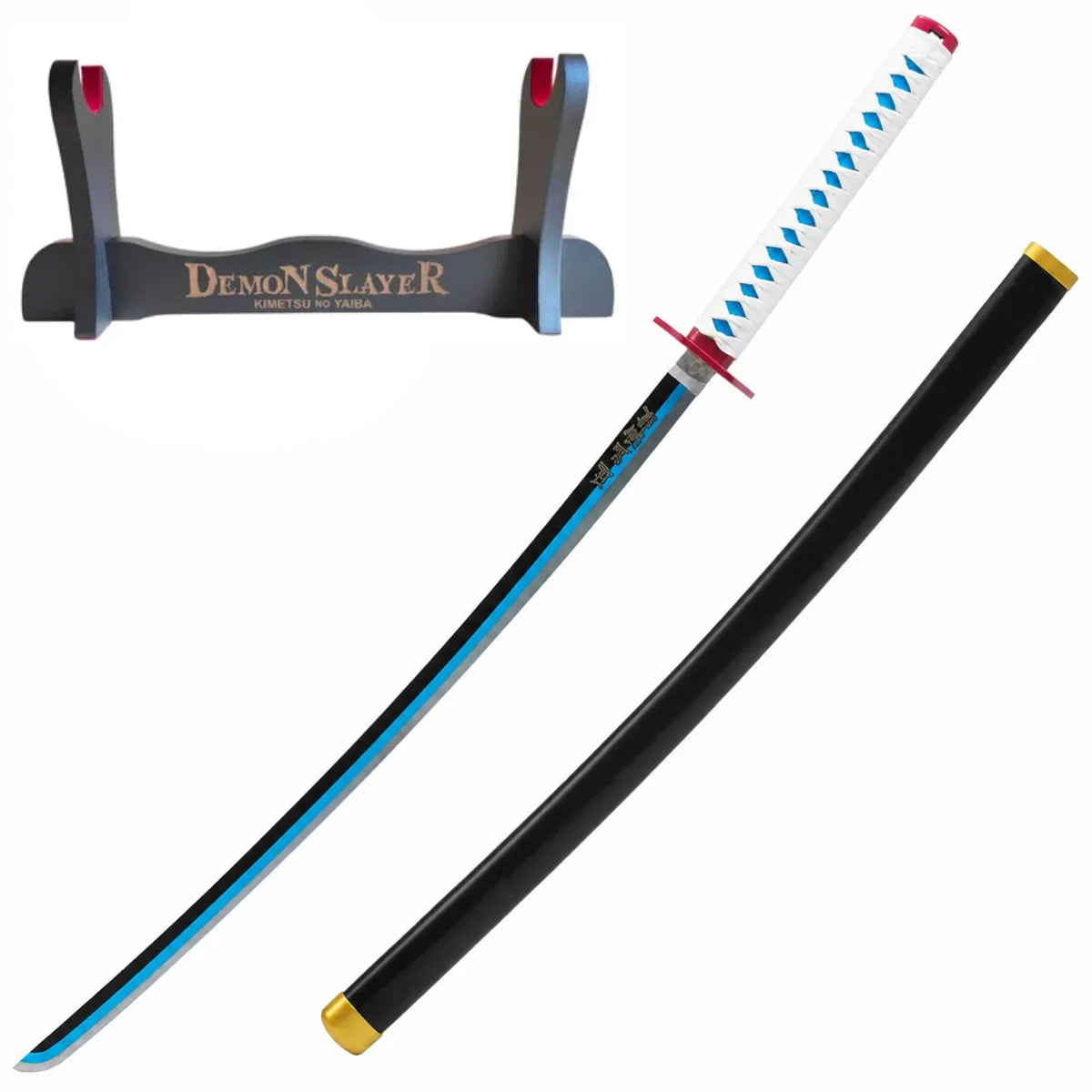 Katana Decorativa de Tomioka Giyuu - Demon Slayer Hoja Azul - Katanero Kimetsu No Yaiba