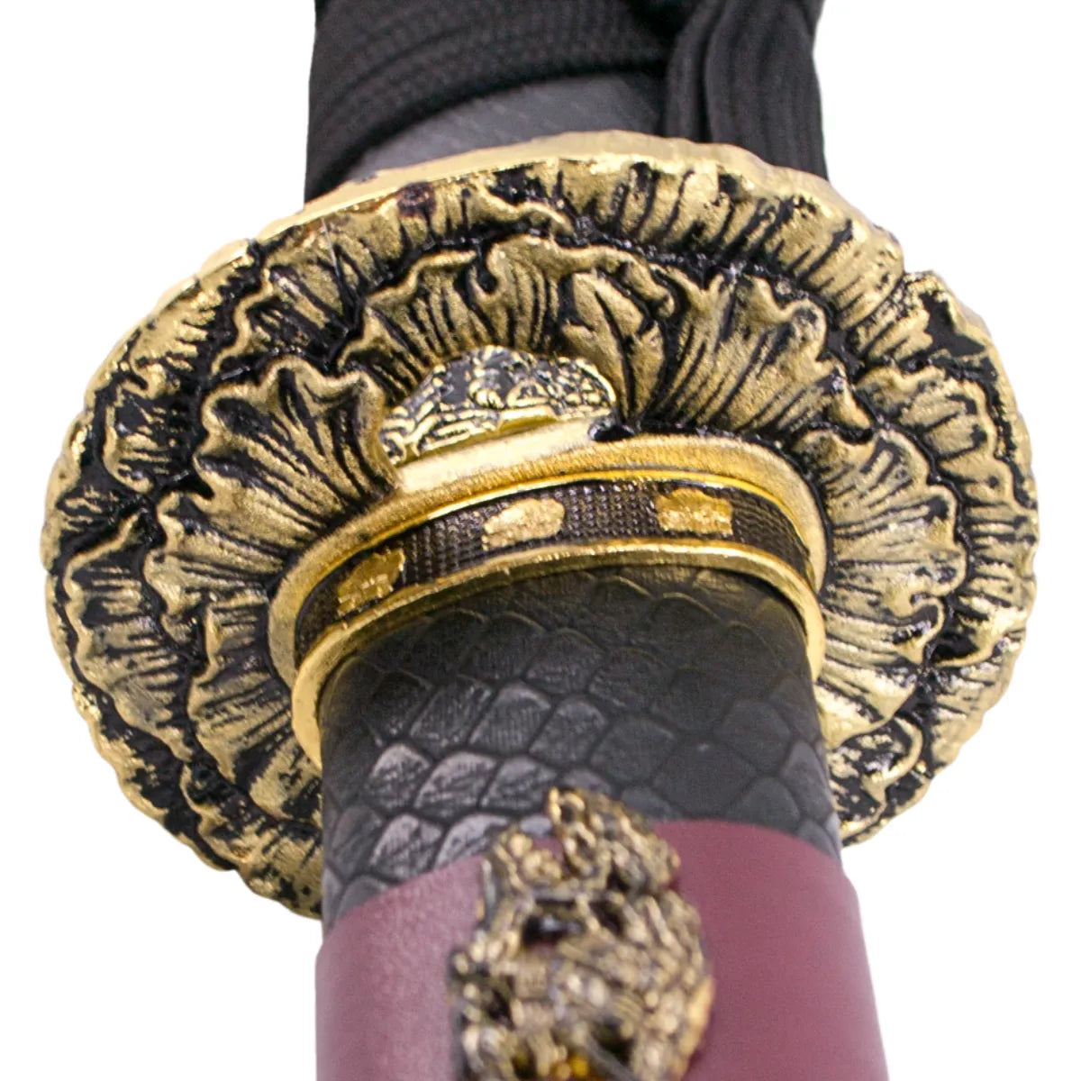 Katana Decorativa en Acero con detalles Rojos en Mango