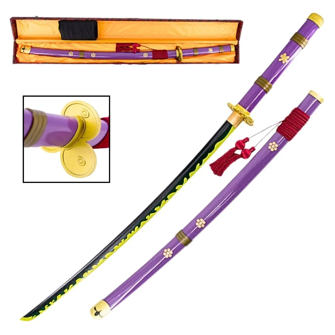 Imagen de Katana Funcional Enma Zoro One Piece parte de nuestra colección en Espadas y más, sitio oficial.