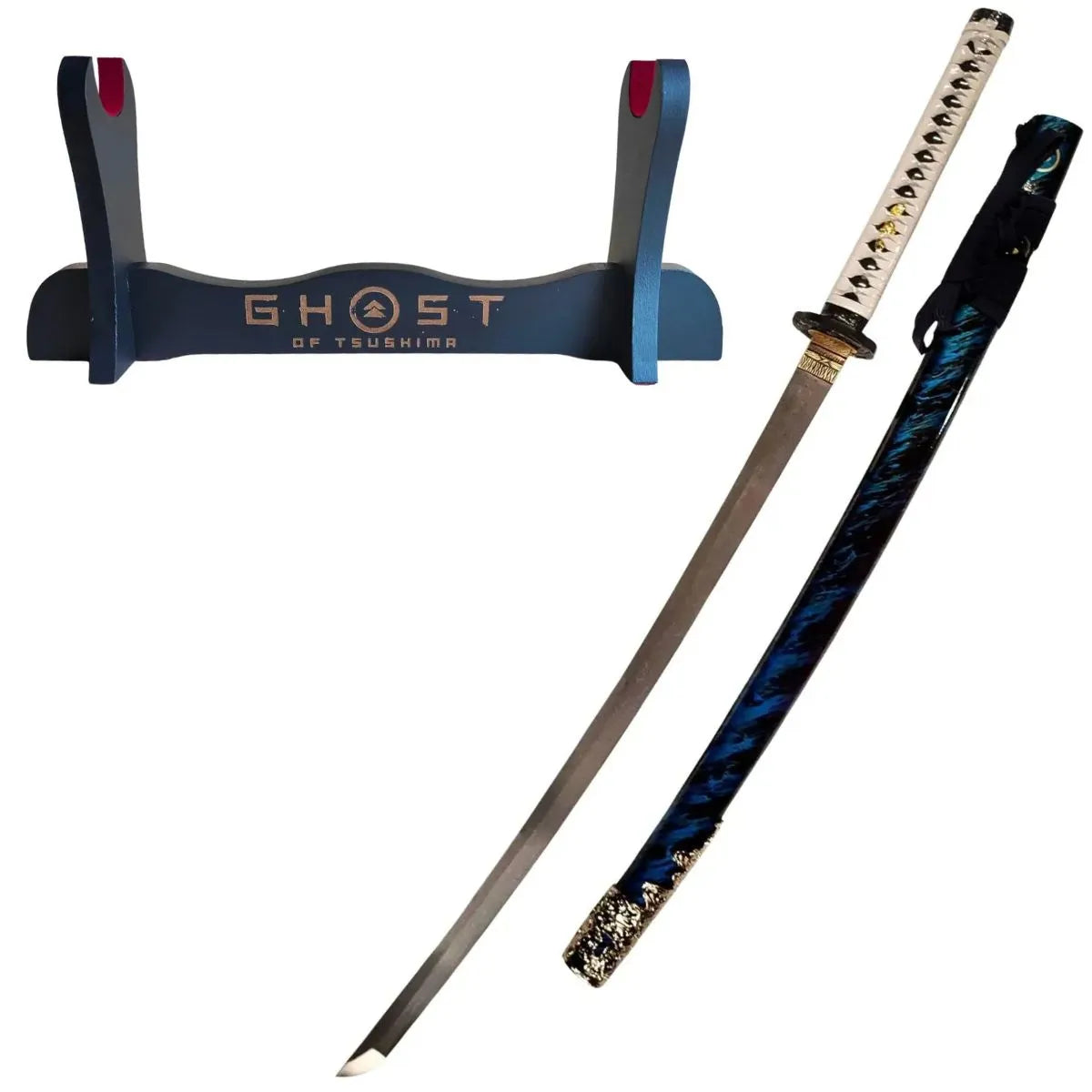 Katana Funcional Jin Sakai - Ghost of Tsushima - Forjada a Mano