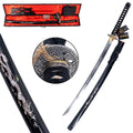Katana Funcional KURO KAMI Ryûjin – Acero Damasco - negra
